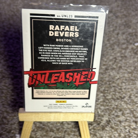 Rafael Devers Panini Donruss Pink Unleashed MLB Baseball Card #UNL25 Boston - Picture 4 of 4